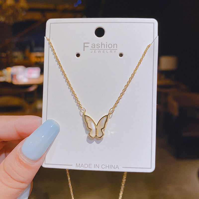 Wholesale copper micro inlaid anti shell necklace