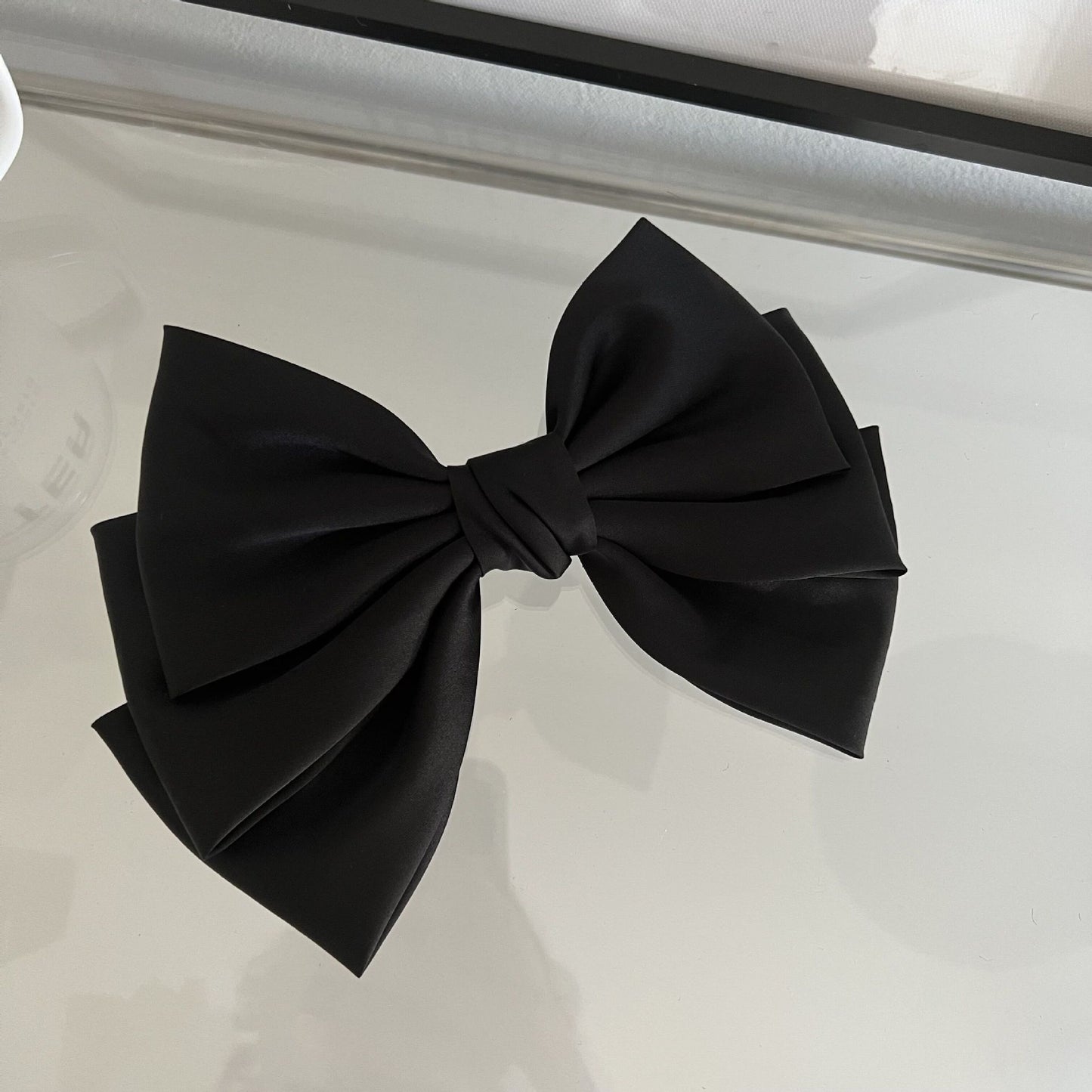 Satin bow Hair Clips