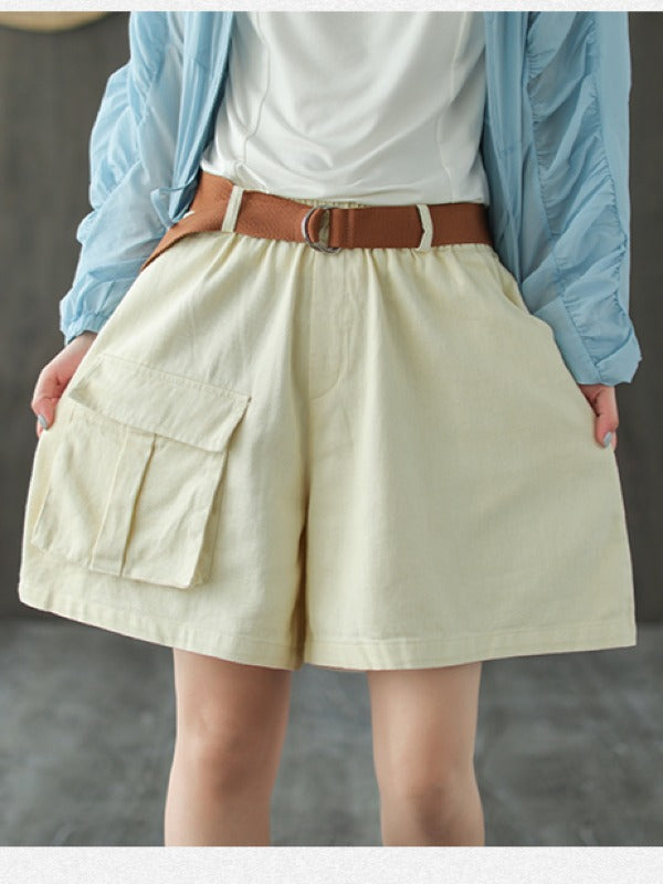 VINTAGE BAGGY PATCH POCKETS SHORTS