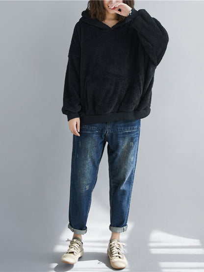 CASUAL WARM THICKEN HOODIE SWEATSHIRT