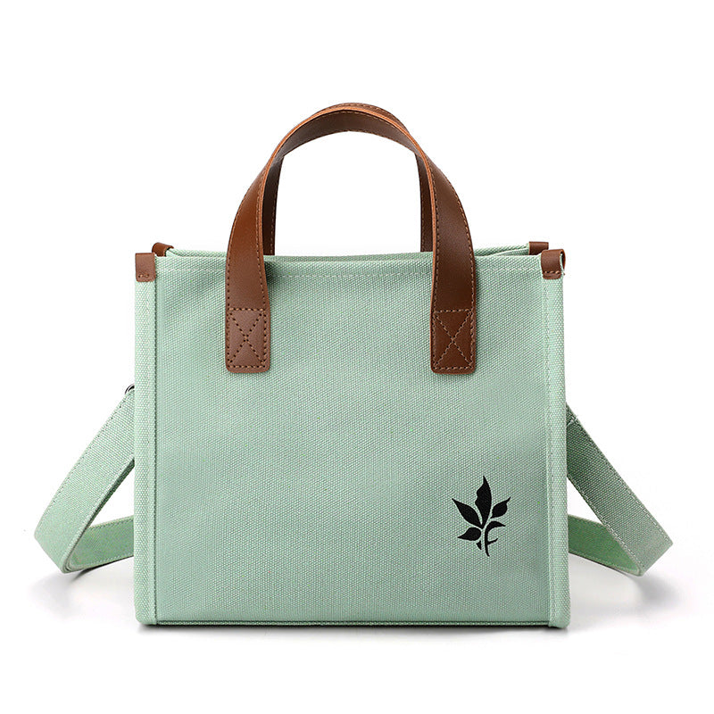 Large-capacity casual ladies shoulder messenger bag 2022 summer new small satchel fashion Joker canvas handbag