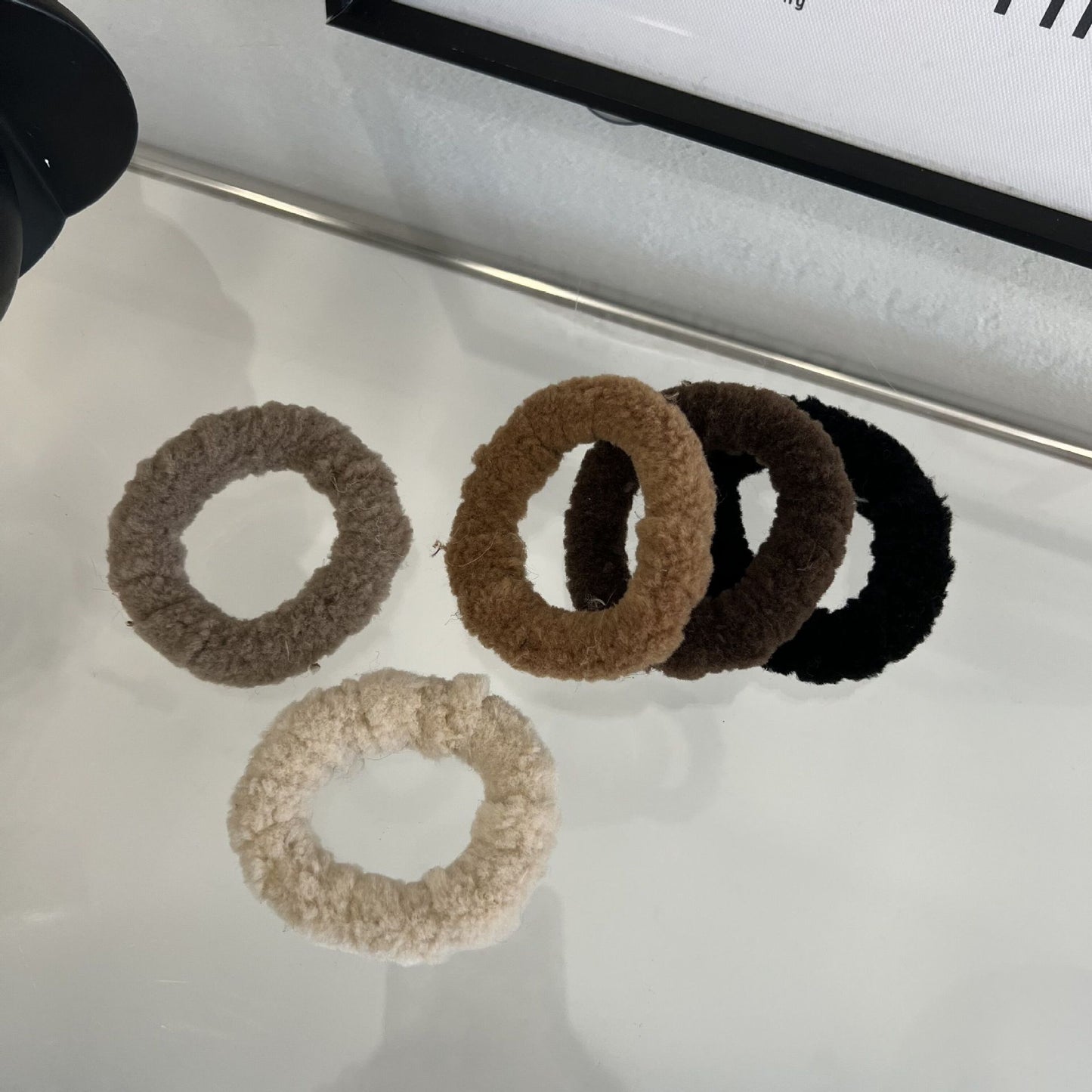 Colored plush Hair Ties