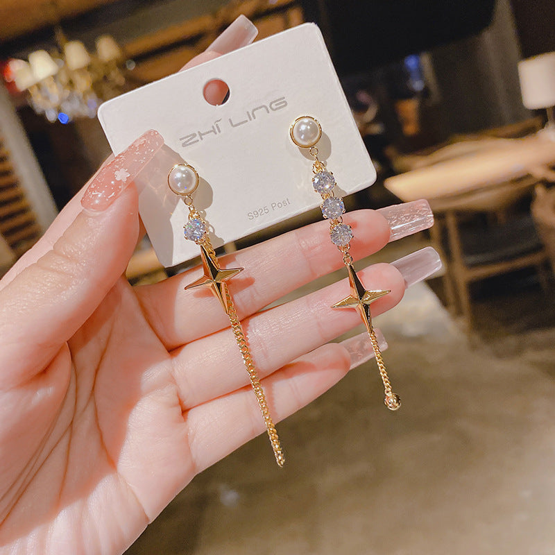 WHOLESALE asymmetric star earrings