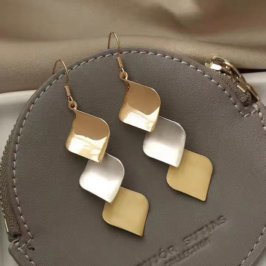 S925 Silver Needle Simple Geometric Retro Earrings