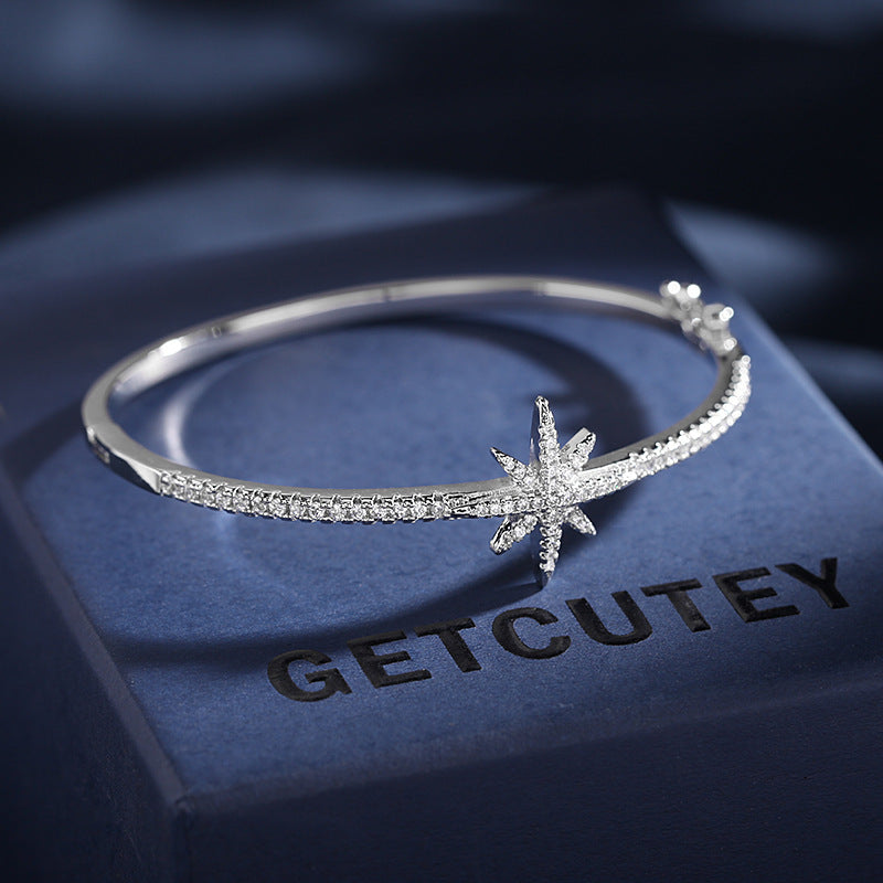 Eight-star zircon fashion star bracelet female