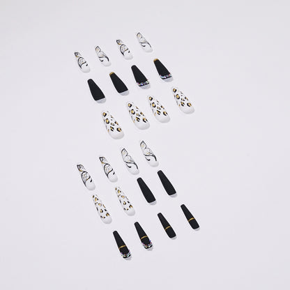 Butterfly Leopard Print PRESS ON NAILS