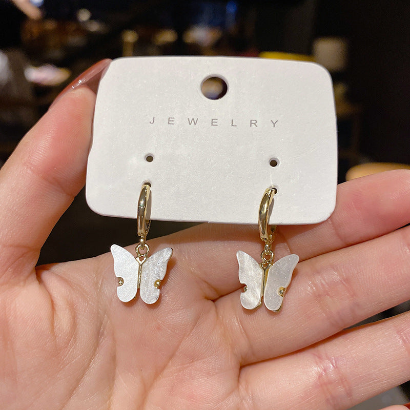 WHOLESALE fashion colorful butterfly earrings