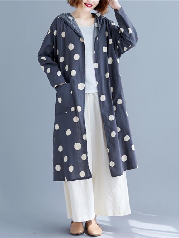 Polka-dot Printed Cover-up