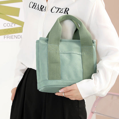 Versatile leisure Women's canvas bag 2022 new canvas bag women's fashion leisure large capacity portable Tote Bag