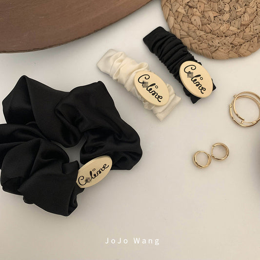 Cream Black Hair Clips