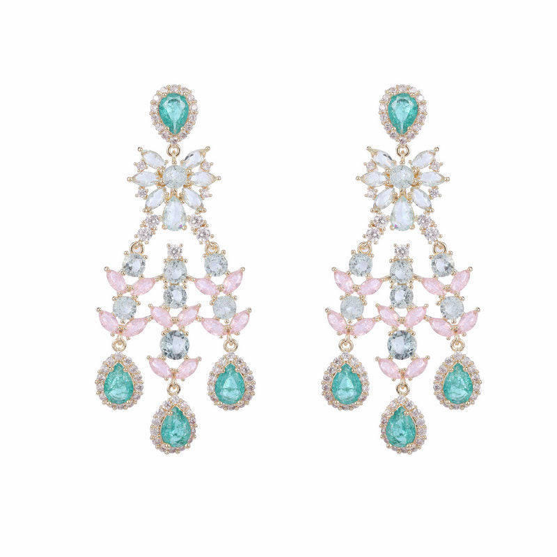 Fashion zircon VINTAGE EARRINGS