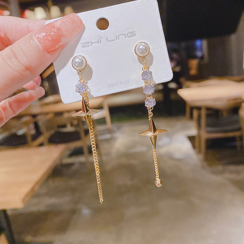 WHOLESALE asymmetric star earrings