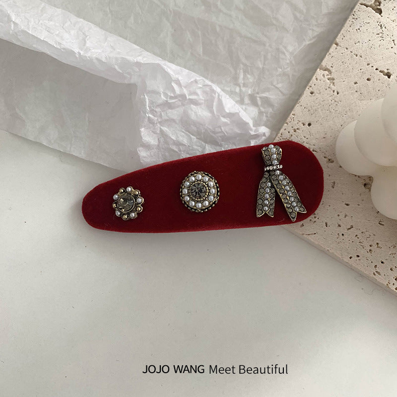 Red Christmas Hair Clips