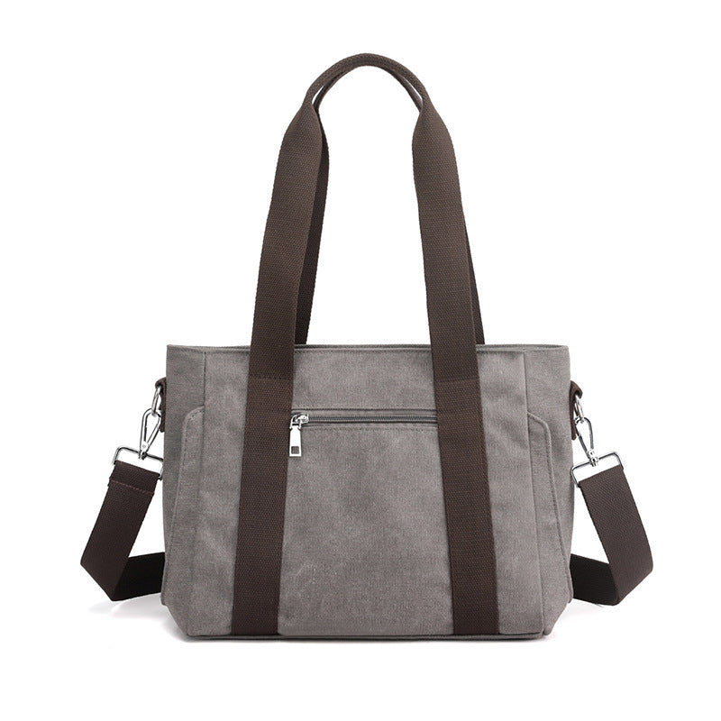 2021 new large capacity women's bag light cross bag casual shoulder bag cross border trendy canvas bag women's handbag