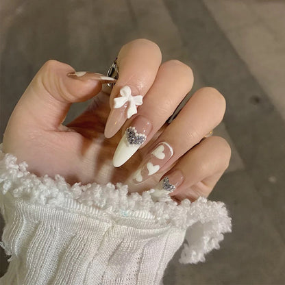 White peach pure desire PRESS ON NAILS