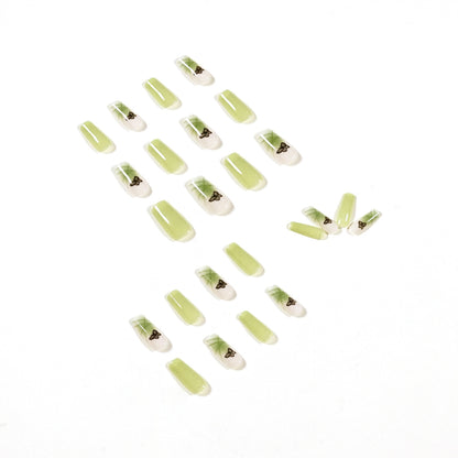 Iced Matcha Green Butterfly PRESS ON NAILS