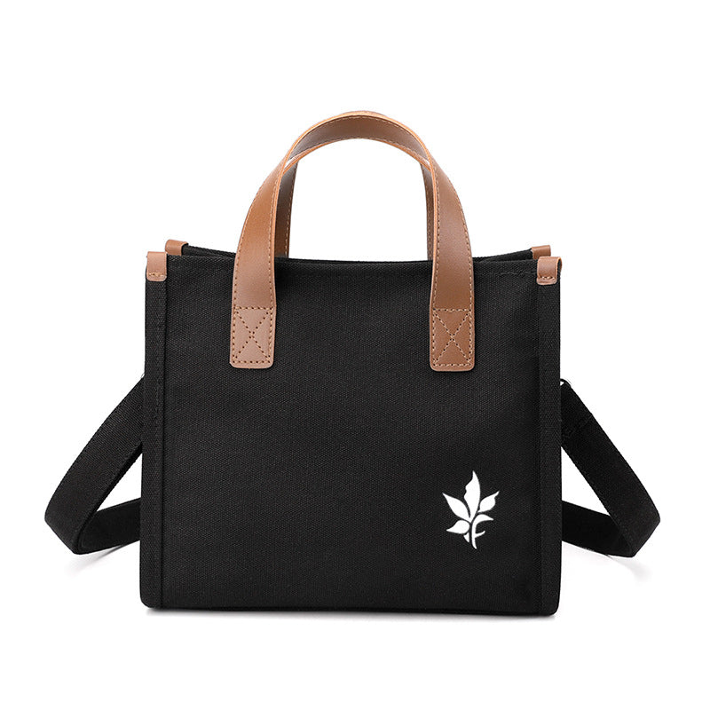 Large-capacity casual ladies shoulder messenger bag 2022 summer new small satchel fashion Joker canvas handbag