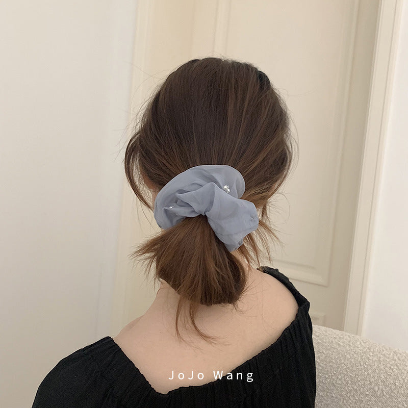 Blue sausage loop Hair Clips