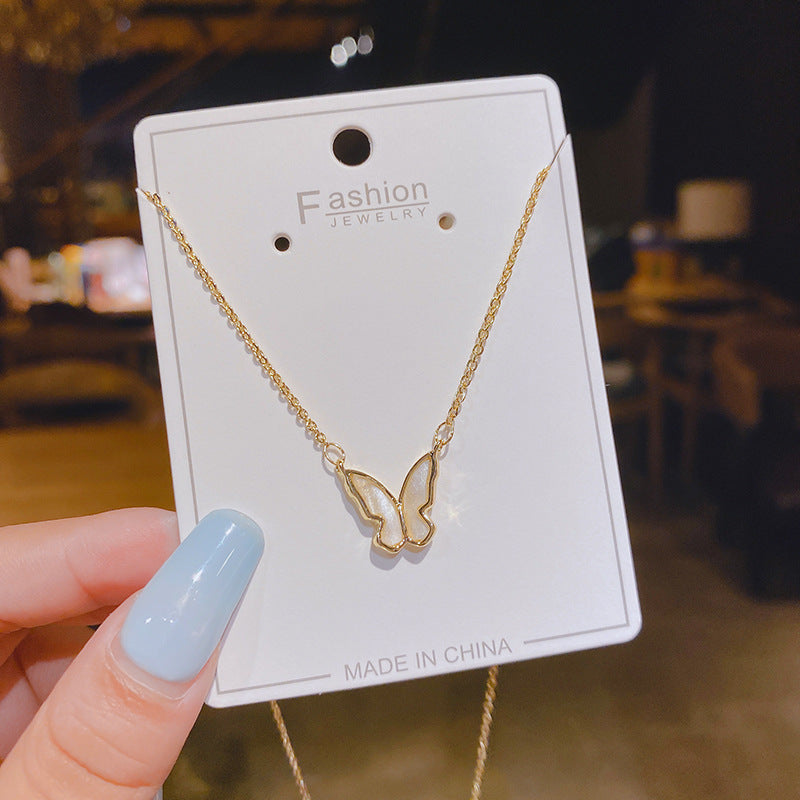 Wholesale copper micro inlaid anti shell necklace