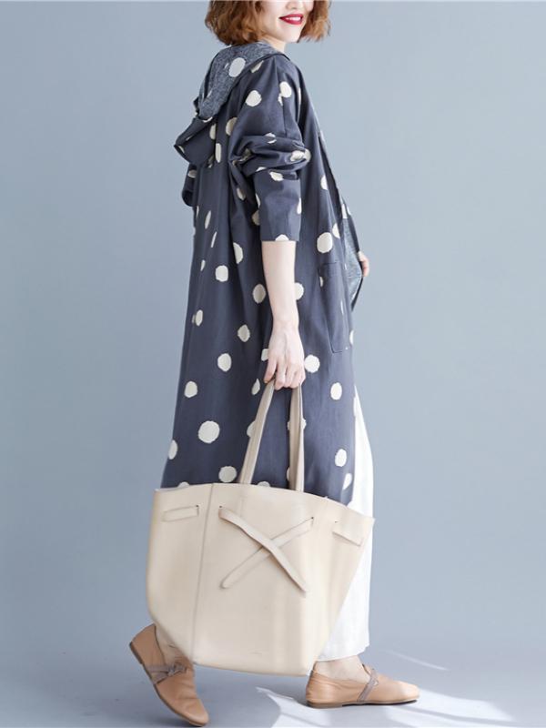 Polka-dot Printed Cover-up