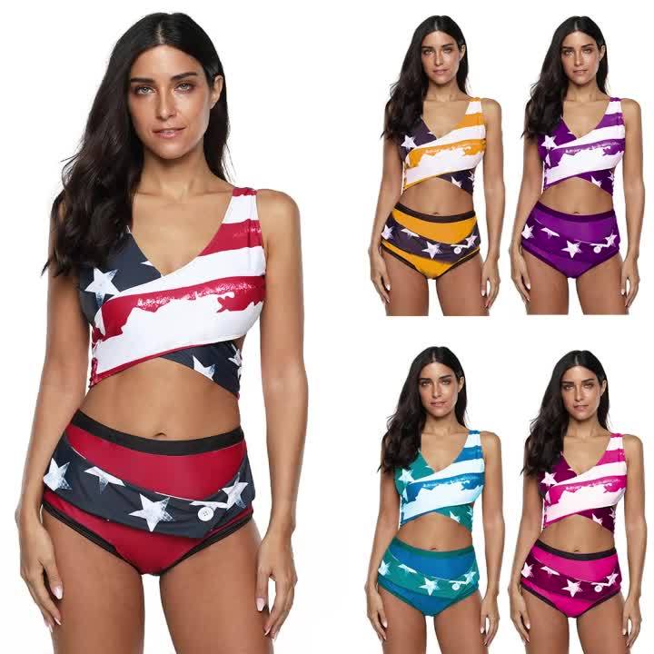 Sexi xxxl bikini swimwear two piece set swimwear white swimwear elastic rubber band - Zebrant