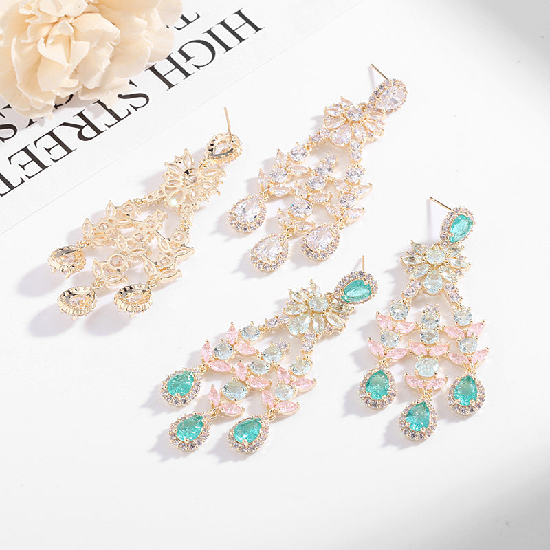 Fashion zircon VINTAGE EARRINGS