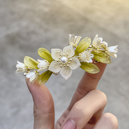 Flower fashion pearl Hair clips