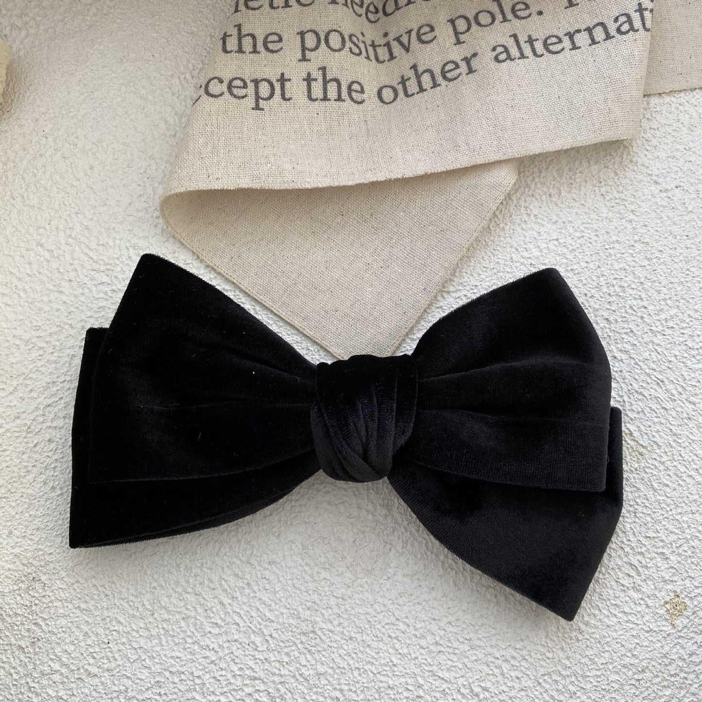 Vintage Black Bow Hair Clips