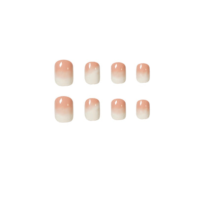 Bloody milk covered peach peach PRESS ON NAILS