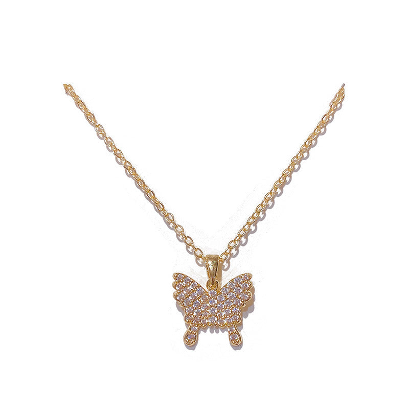 Wholesale Swan opal collarbone Necklace