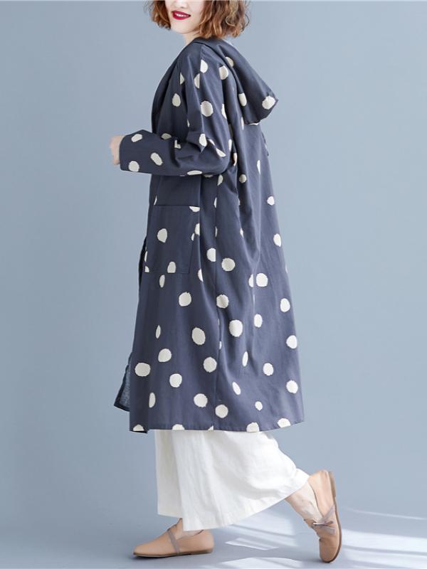 Polka-dot Printed Cover-up
