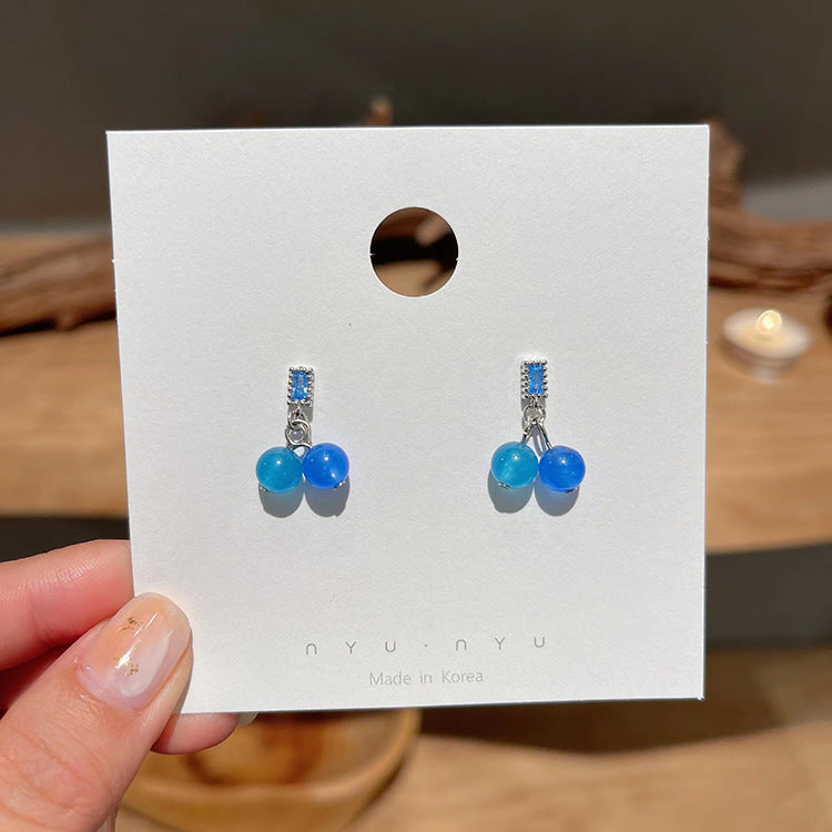 Lovely, sweet, small and delicate cherry earrings