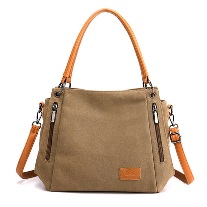 Simple cloth bag, sail cloth bag, new student literature and Art Cross bag, large capacity women's bag, canvas bag, women's shoulder bag
