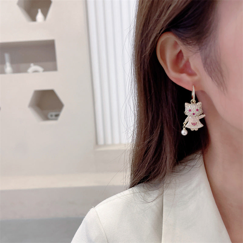 Cartoon cute cat Earrings