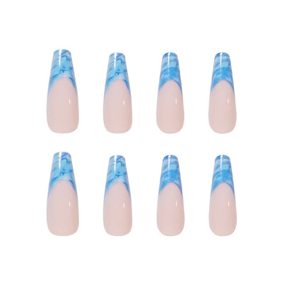 French halo PRESS ON NAILS
