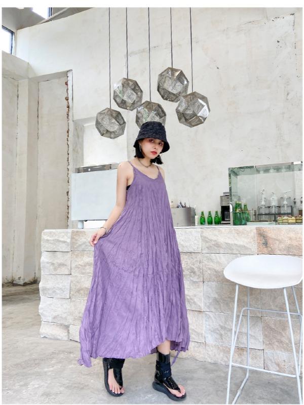 Elegance Sexy Pleats Suspender Dress