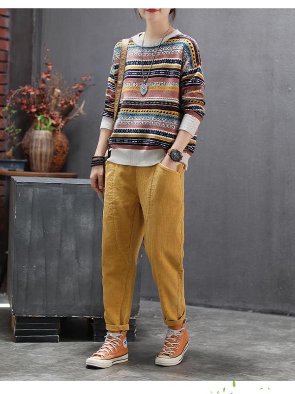 RETRO LOOSE COMFORTABLE HAREM PANTS