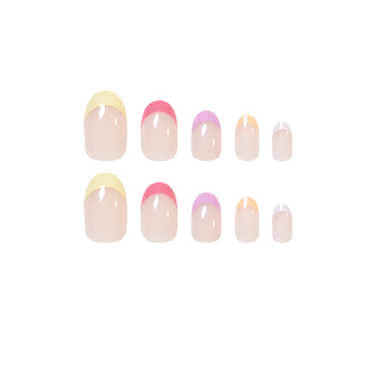 rainbow PRESS ON NAILS