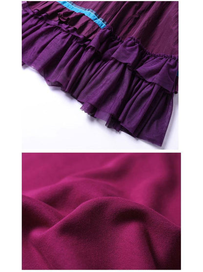 Autumn Sports Style Spliced Sweatershirt And Skirts