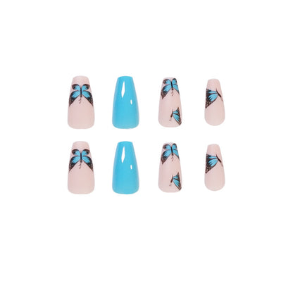 Blue PRESS ON NAILS