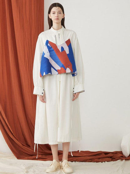 Autumn Long Knee Literary Cotton Dress