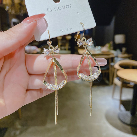 Wholesale tassel long earrings