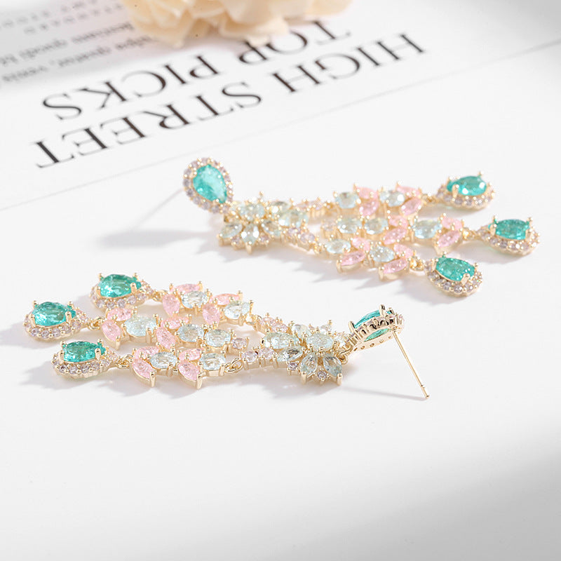 Fashion zircon VINTAGE EARRINGS