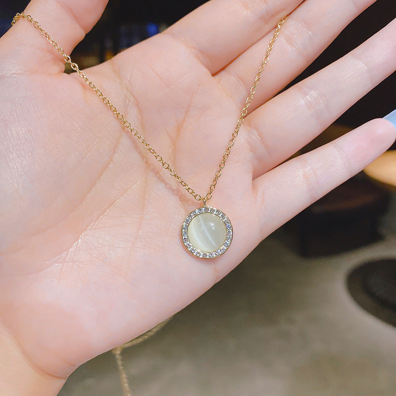 WHOLESALE copper micro-inlaid opal necklace