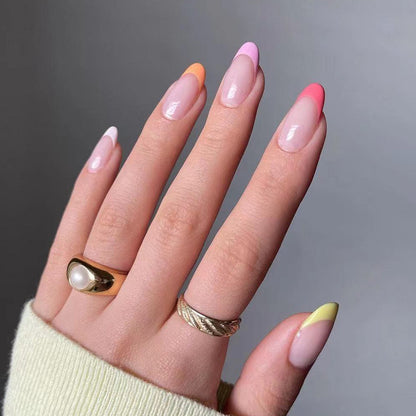 rainbow PRESS ON NAILS