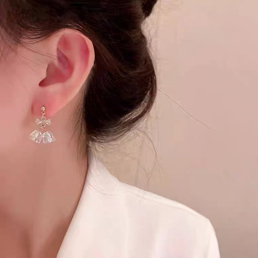 Bowknot Retro S925 Silver Needle Earrings