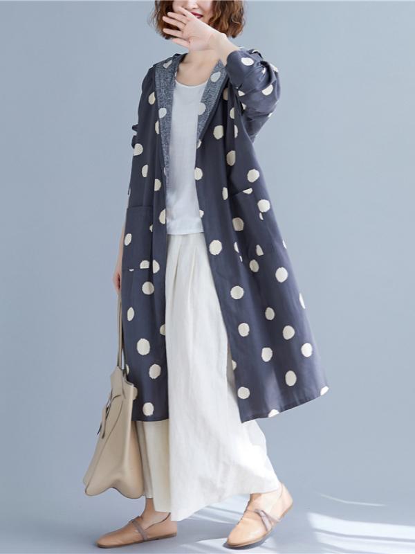 Polka-dot Printed Cover-up