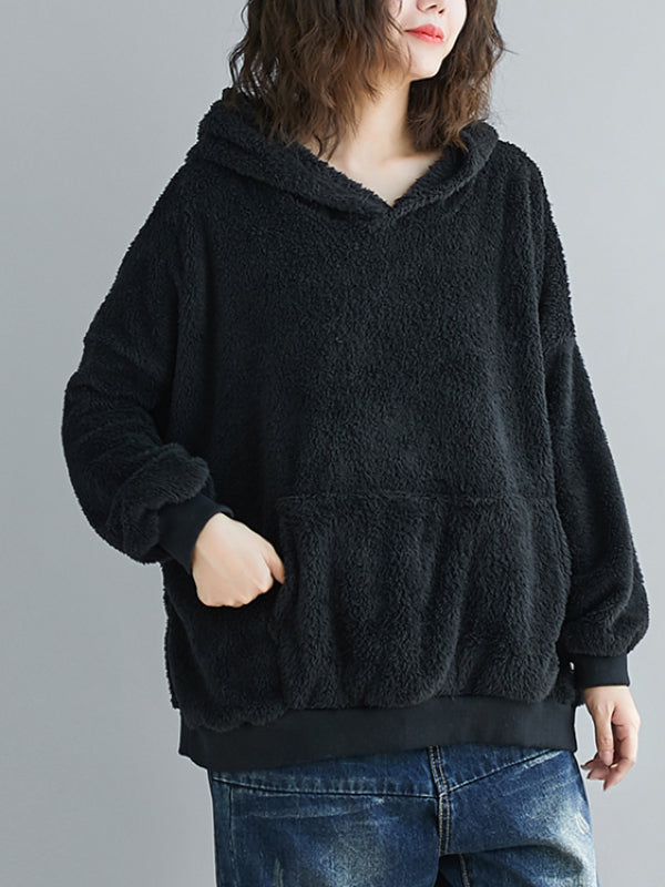 CASUAL WARM THICKEN HOODIE SWEATSHIRT