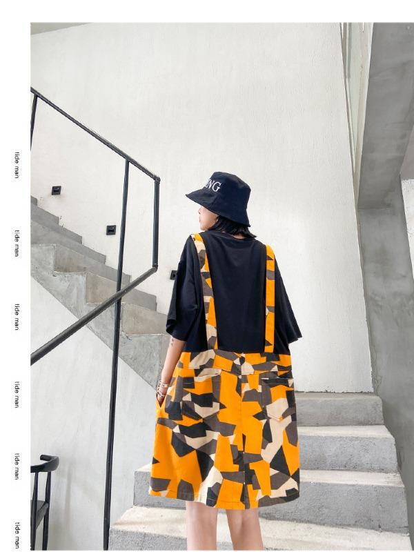 False Two Split-Joint Plaid Dress