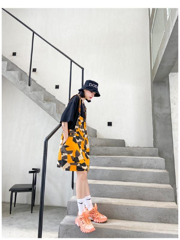 False Two Split-Joint Plaid Dress